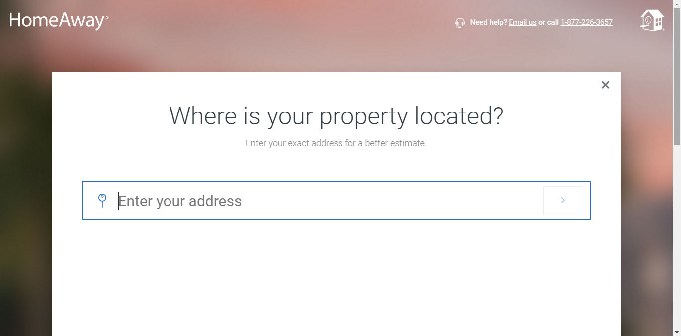 Step-by-step guide by Hosthub on how to create a listing on Vrbo: Where is your property located?